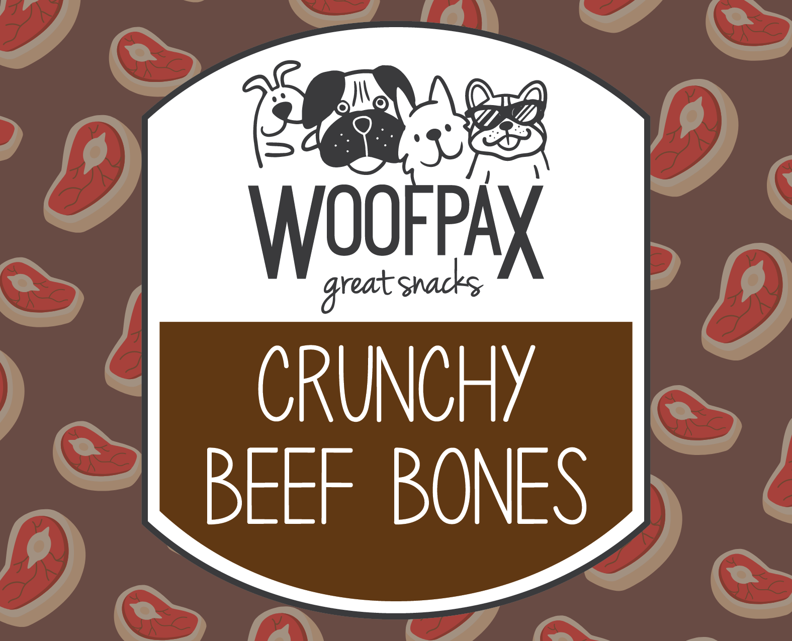 Crunchy Beef Bones | Medium Size, Extra Crunchy