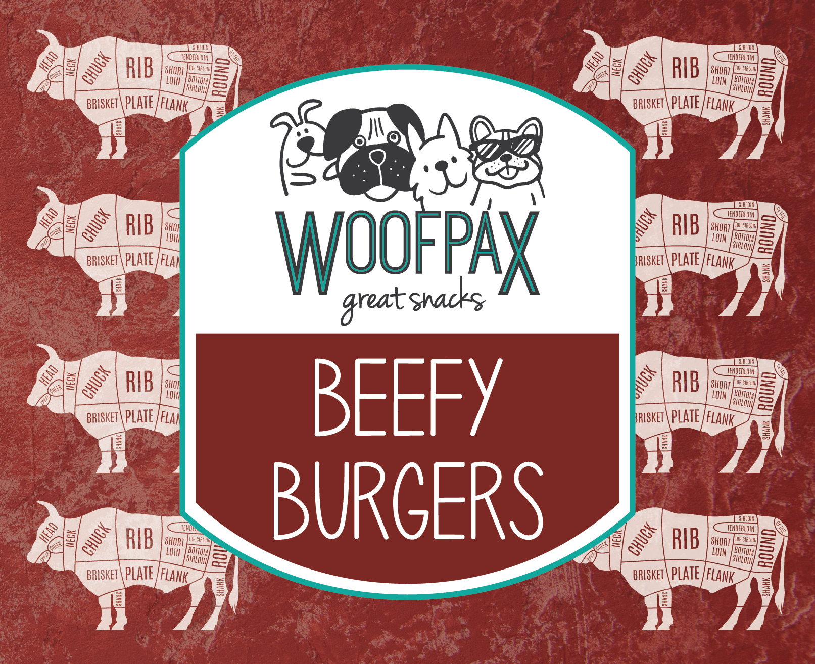 Beefy Burgers | 100% Beef | Light Chew