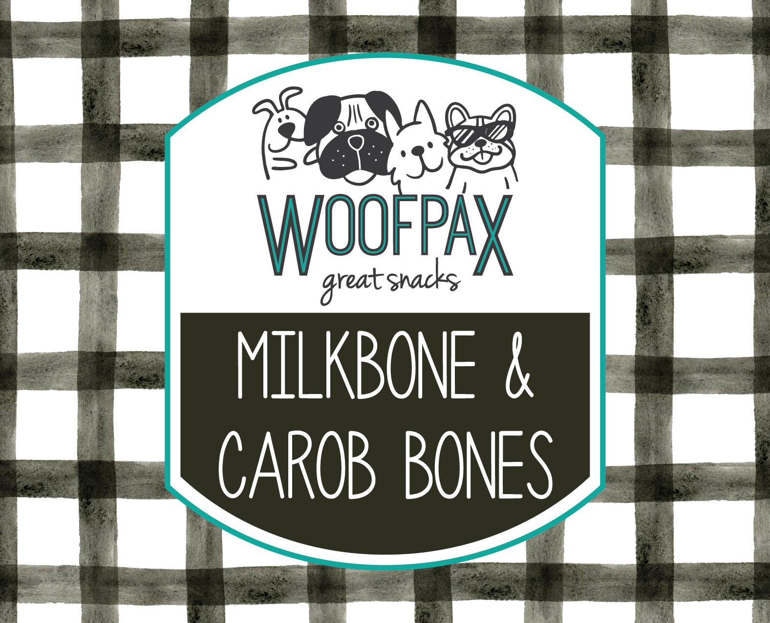 Milkbone & Carob Bones | Medium Size, Medium Crunch