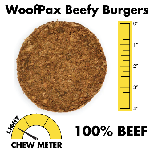 Beefy Burgers | 100% Beef | Light Chew