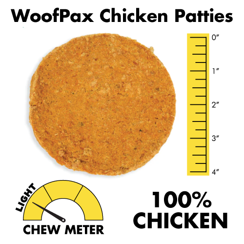 Chicken Patties | 100% Chicken | Light Chew